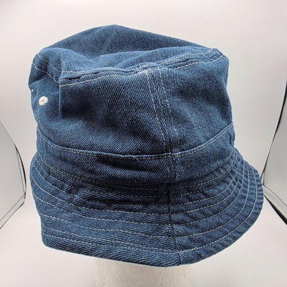 Urban Outfitters UO-76 Womens Denim Blue Bucket Hat Casual Retro Y2k Athleisure - Picture 3 of 8